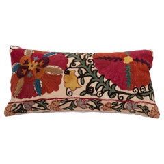 Suzani Pillow Case Made from an Antique Suzani Fragment, 19th Century
