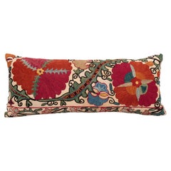 Suzani Pillow Case Made from an Antique Suzani Fragment, 19th C Suzani Pillow Case Made from an Antique Suzani Fragment, 19th C