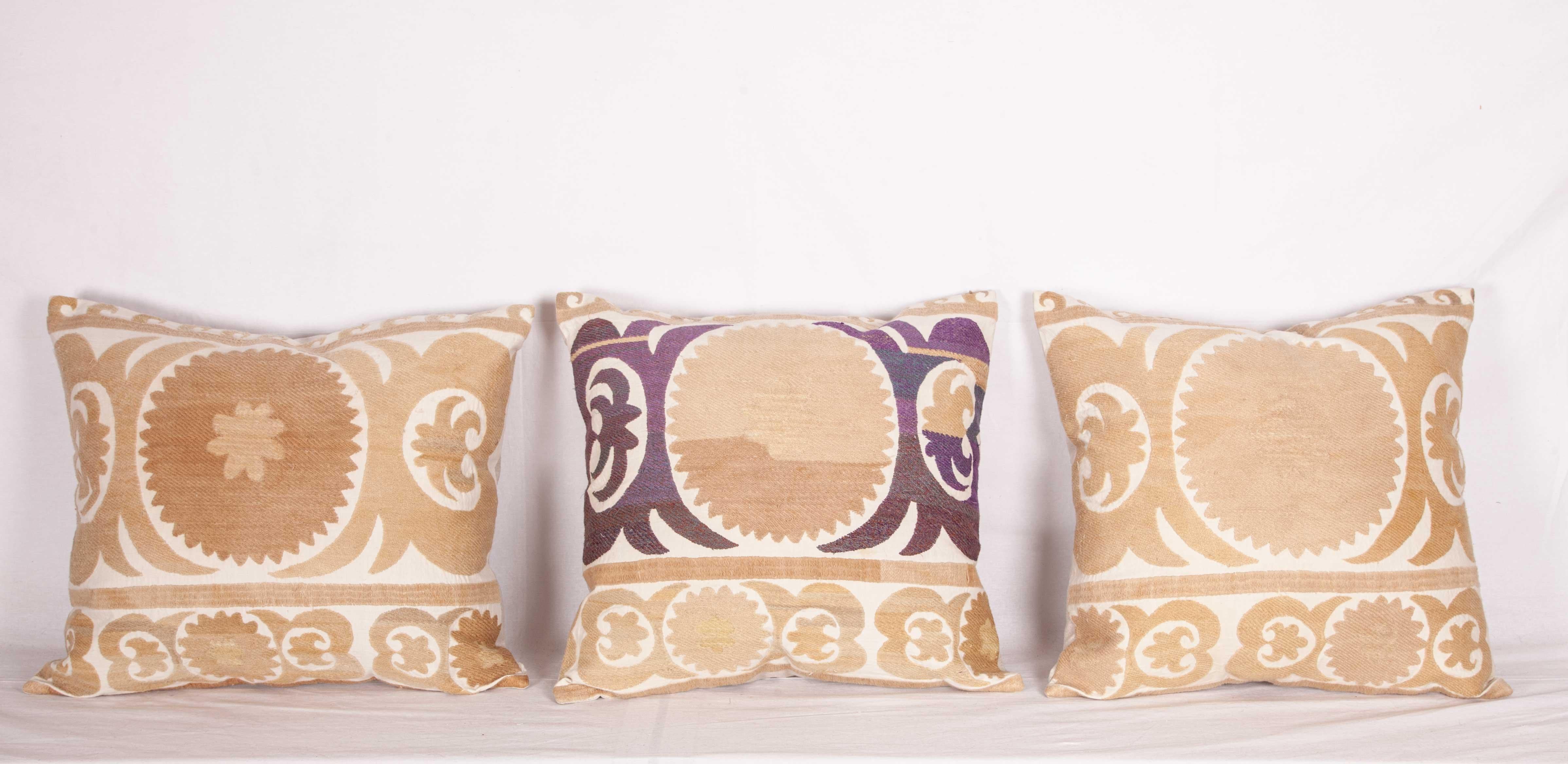 Suzani Pillow Cases Fashioned from a Mid-20th Century Samarkand Suzani In Good Condition In Istanbul, TR