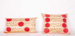 Suzani Pillow Cases Fashioned from a Vintage Uzbek Suzani
