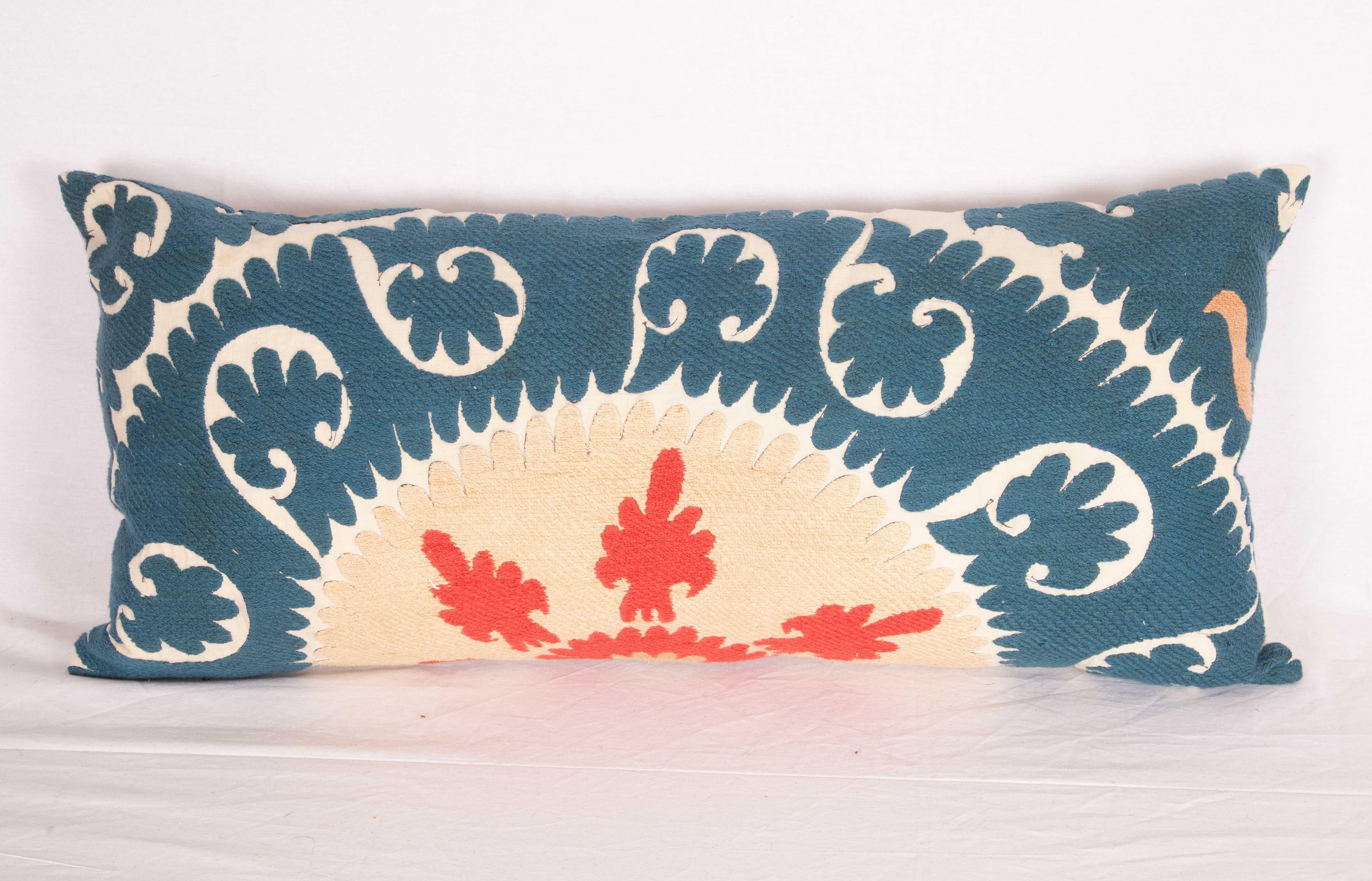Embroidered Suzani Pillow Cases Made from a Vintage Uzbek Suzani, 1960s For Sale
