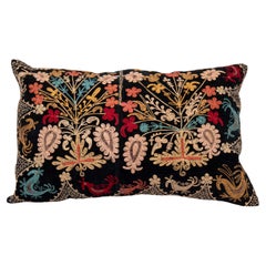 Suzani Pillow Cover Made from a Vintage Velvet Suzani