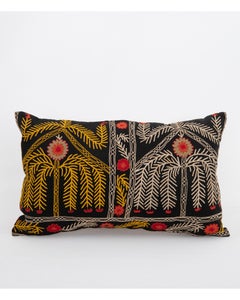 Suzani Pillowcase Made from a Vintage Uzbek Suzani