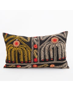 Suzani Pillowcase Made from a Vintage Uzbek Suzani