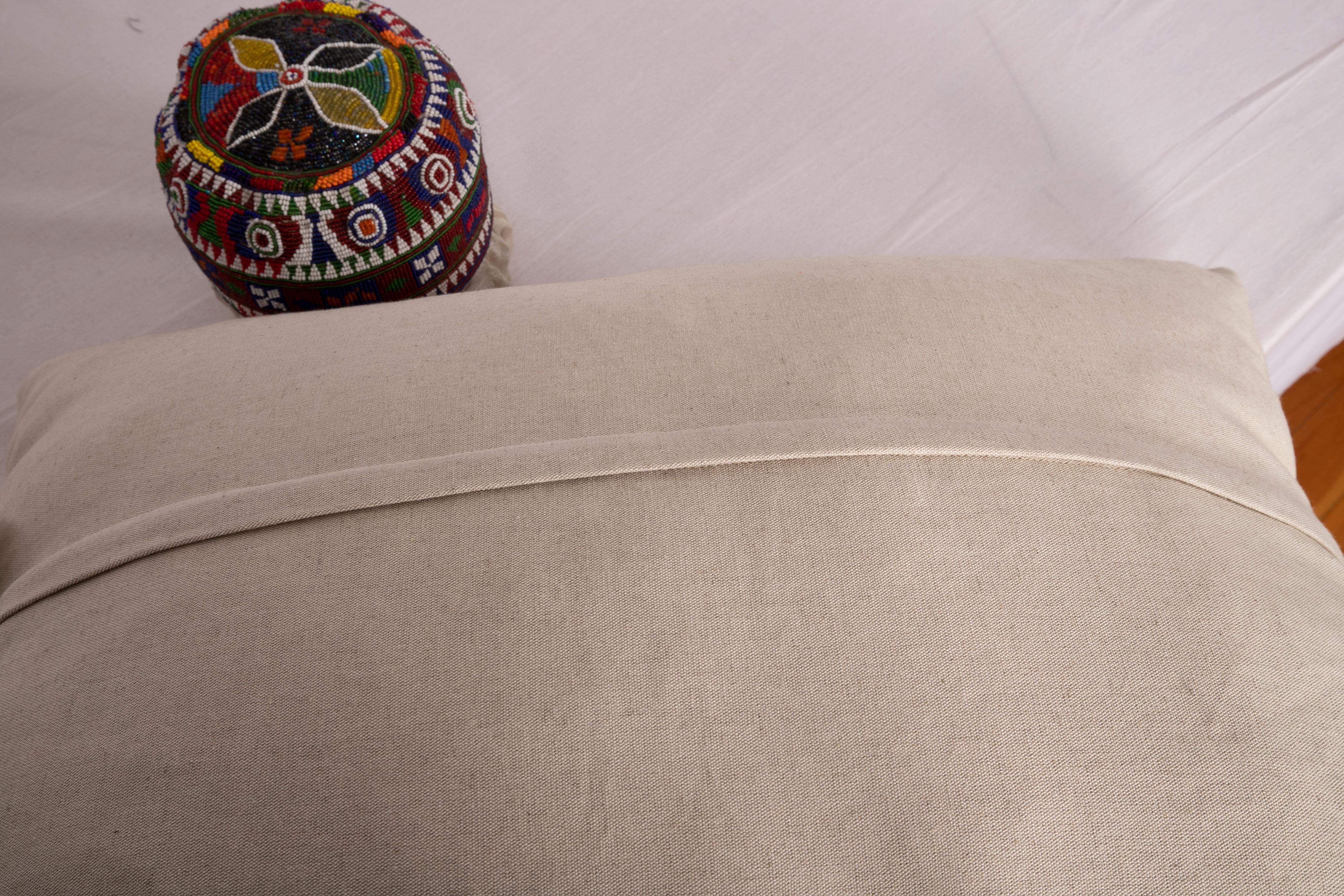 Suzani Pillowcase Made from a Vintage Uzbek Suzani, Mid-20th Century 1