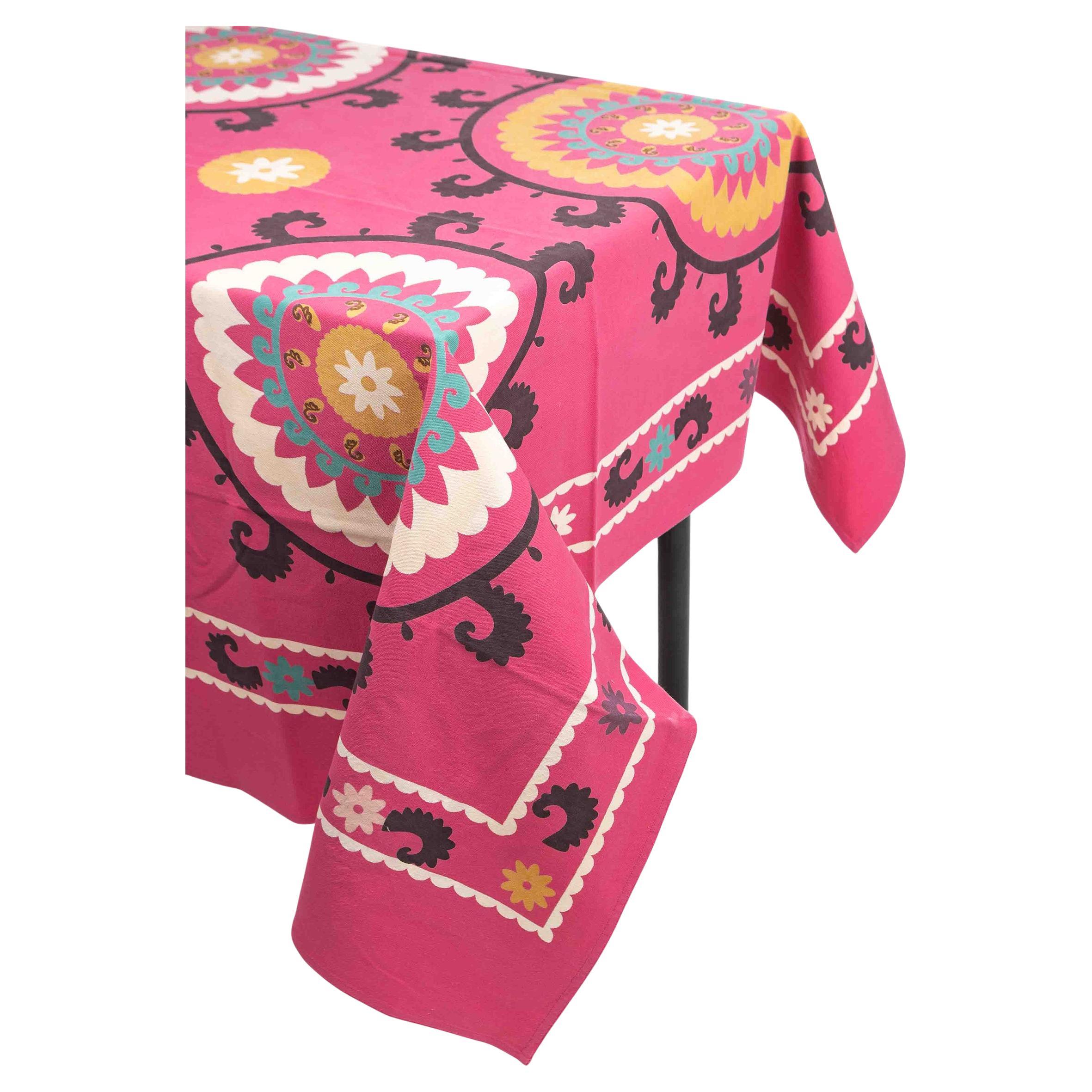 Suzani Printed Cotton Tablecloth