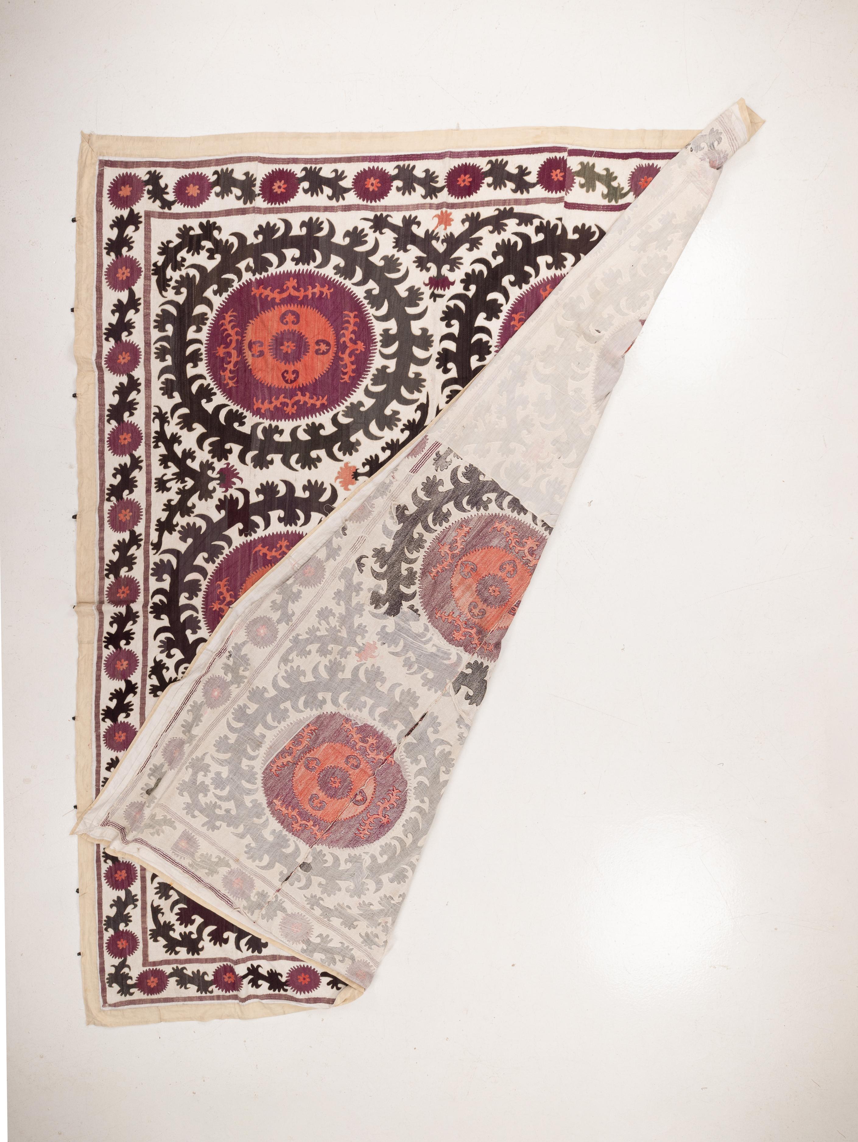 Suzani Samarkand Ouzbékistan, Début du 20e siècle. en vente 6