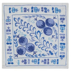 Suzani Textile Embroidered Silk Cushion Cover, Made in Uzbekistan
