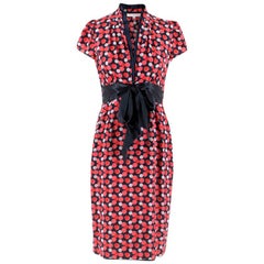 Suzannah Pink Spotted Silk Dress - Size US 4