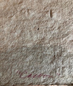 Organic Abstract Cast Paper Sculpture Relief Painting, Multiple