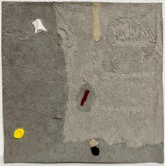 Organic Abstract Cast Paper Sculpture Relief Painting Suzanne Anker