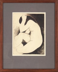 "Woman" Nude Figurative Etching