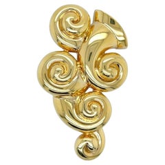 SUZANNE BELPERRON Gold Brooch