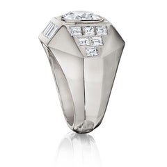 Suzanne Belperron Paris circa 1950 Geometric Diamond Ring