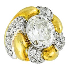 Suzanne Belperron Paris  Diamond “Tourbillon” Ring Circa 1942