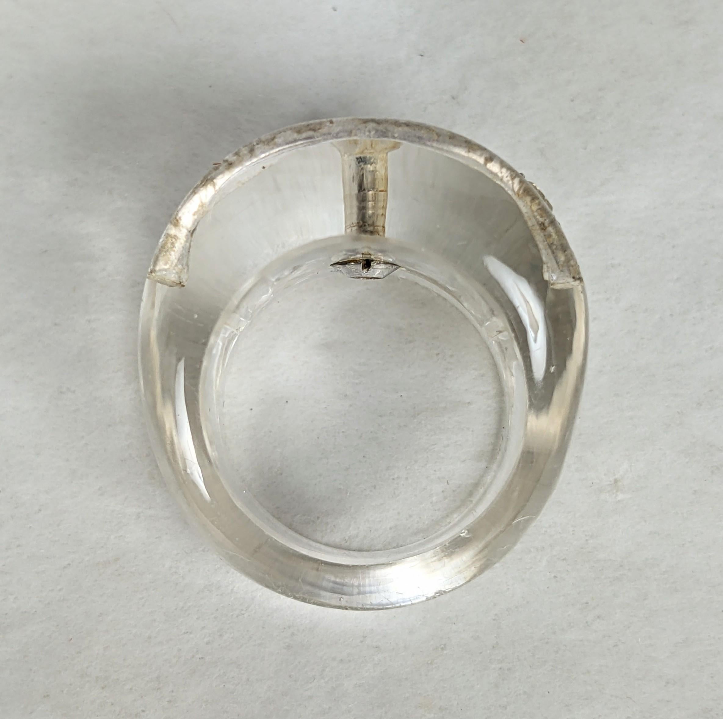 Suzanne Belperron Ring aus Bergkristall und Diamanten im Angebot 2