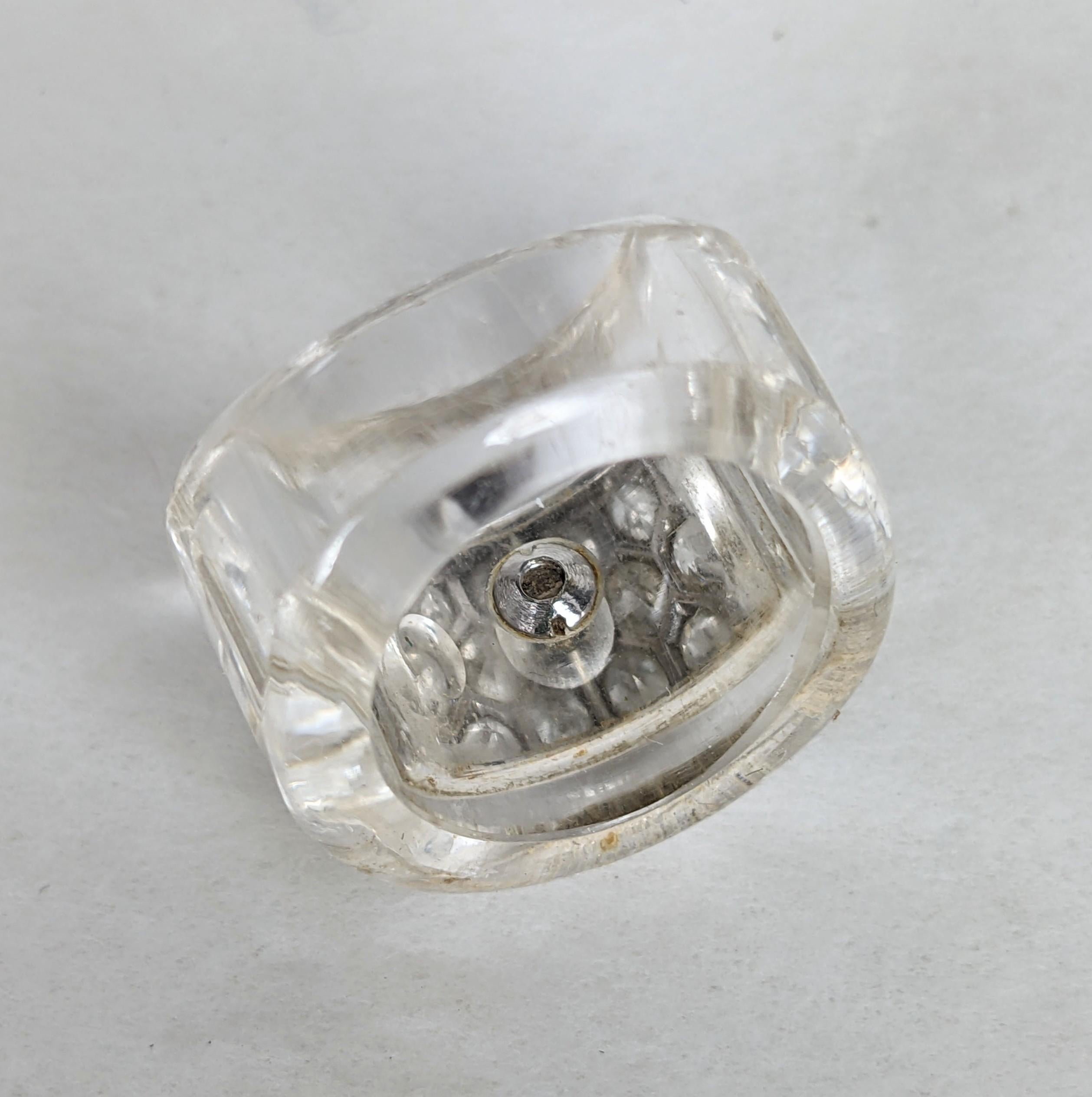 Suzanne Belperron Ring aus Bergkristall und Diamanten im Angebot 3