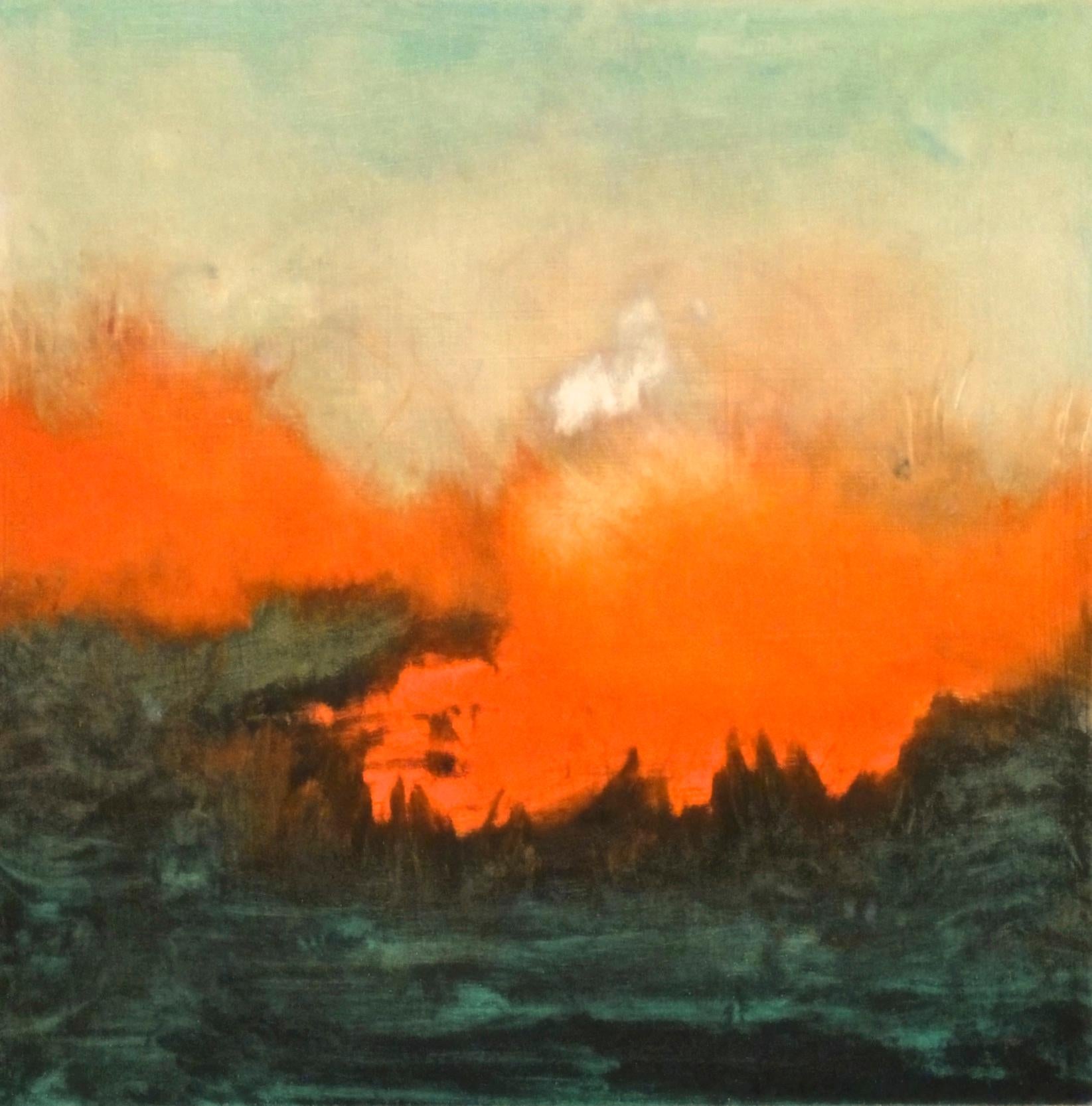 Suzanne Benton, Caught in the Dark Waters of Life, 2024, olio, Spiritualismo