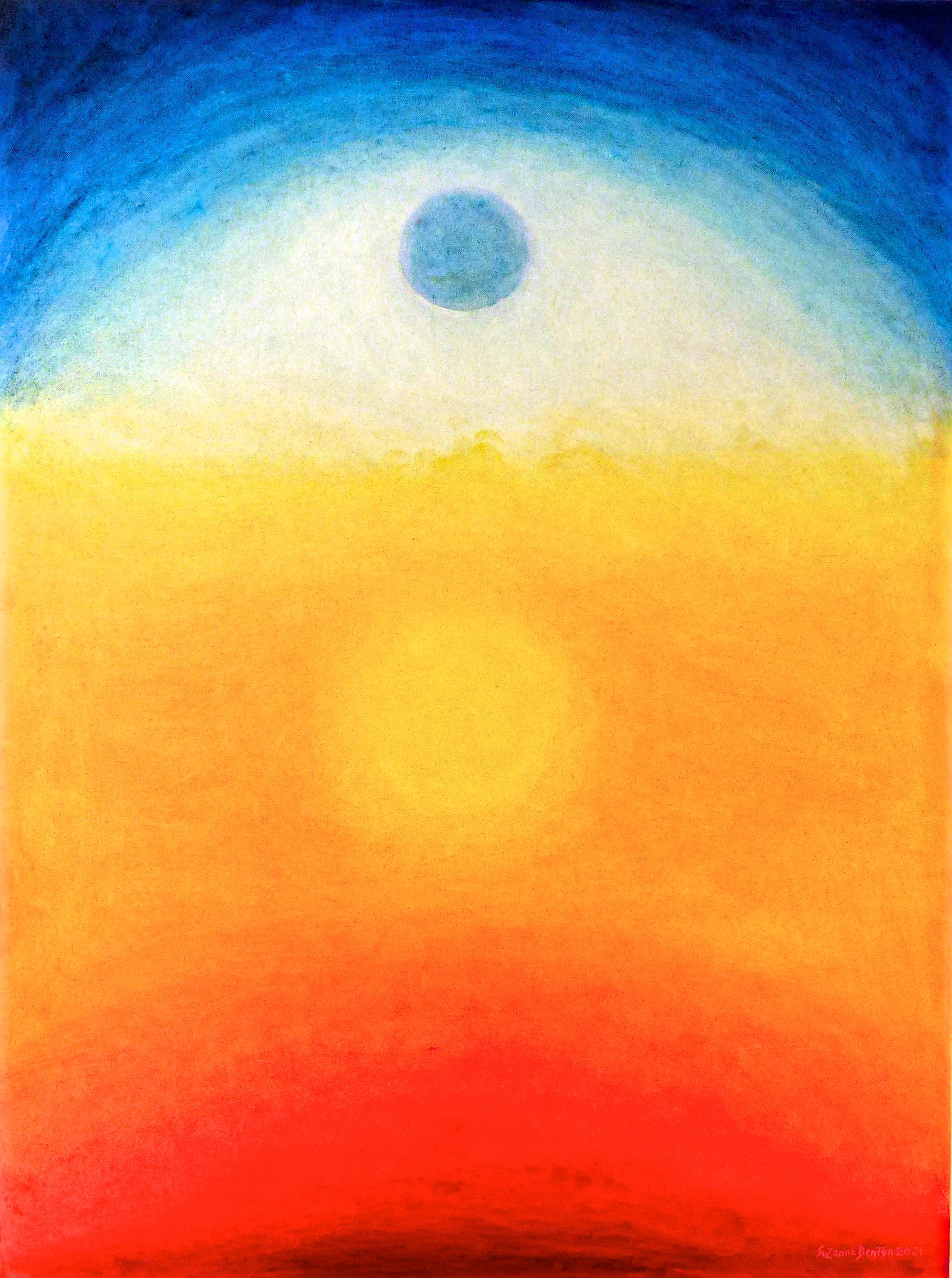 Suzanne Benton, Shine On, 2021, óleo sobre lienzo, Neotranscendentalismo