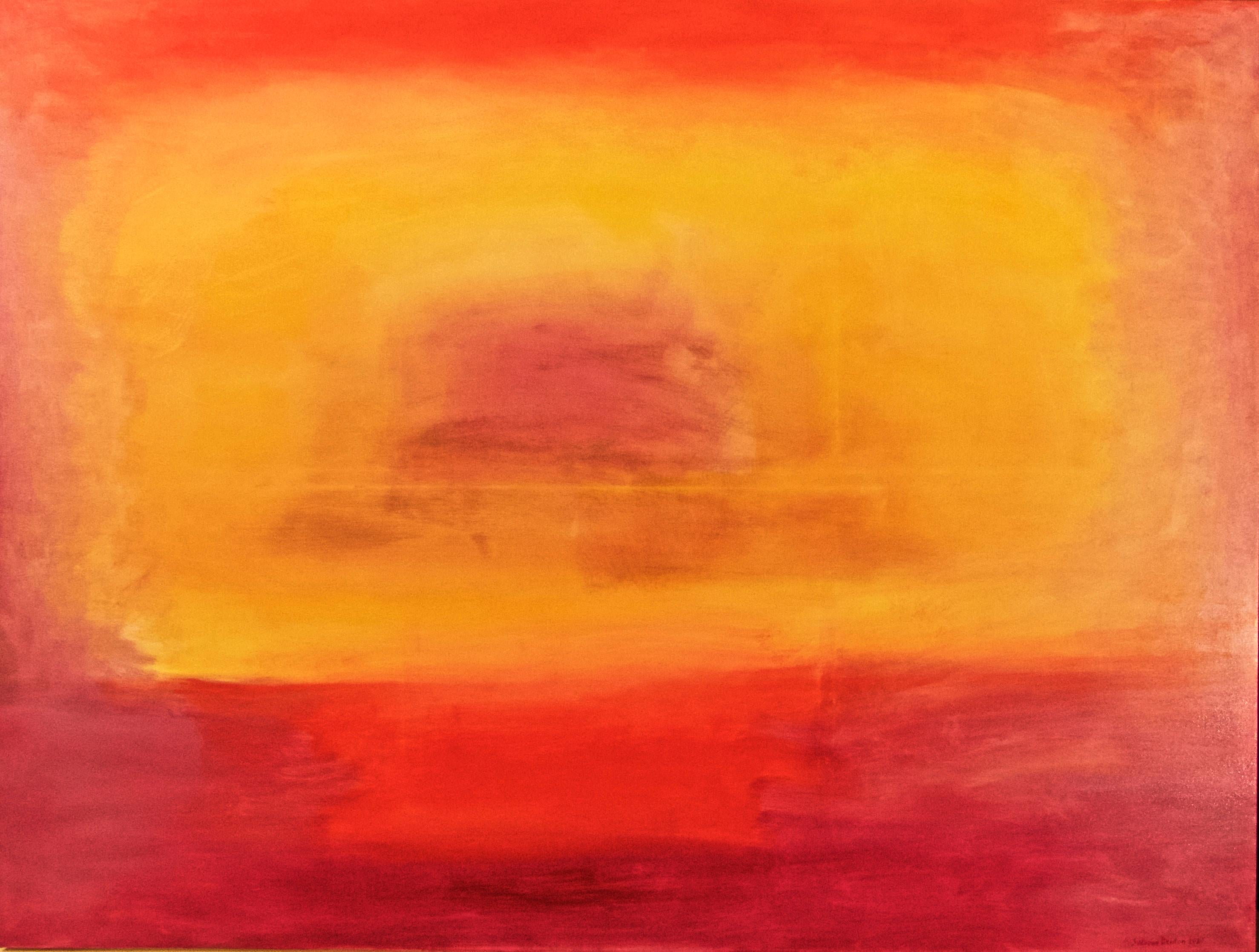 Suzanne Benton, Soft Thunder, 2021, olio su tela, Spiritualismo