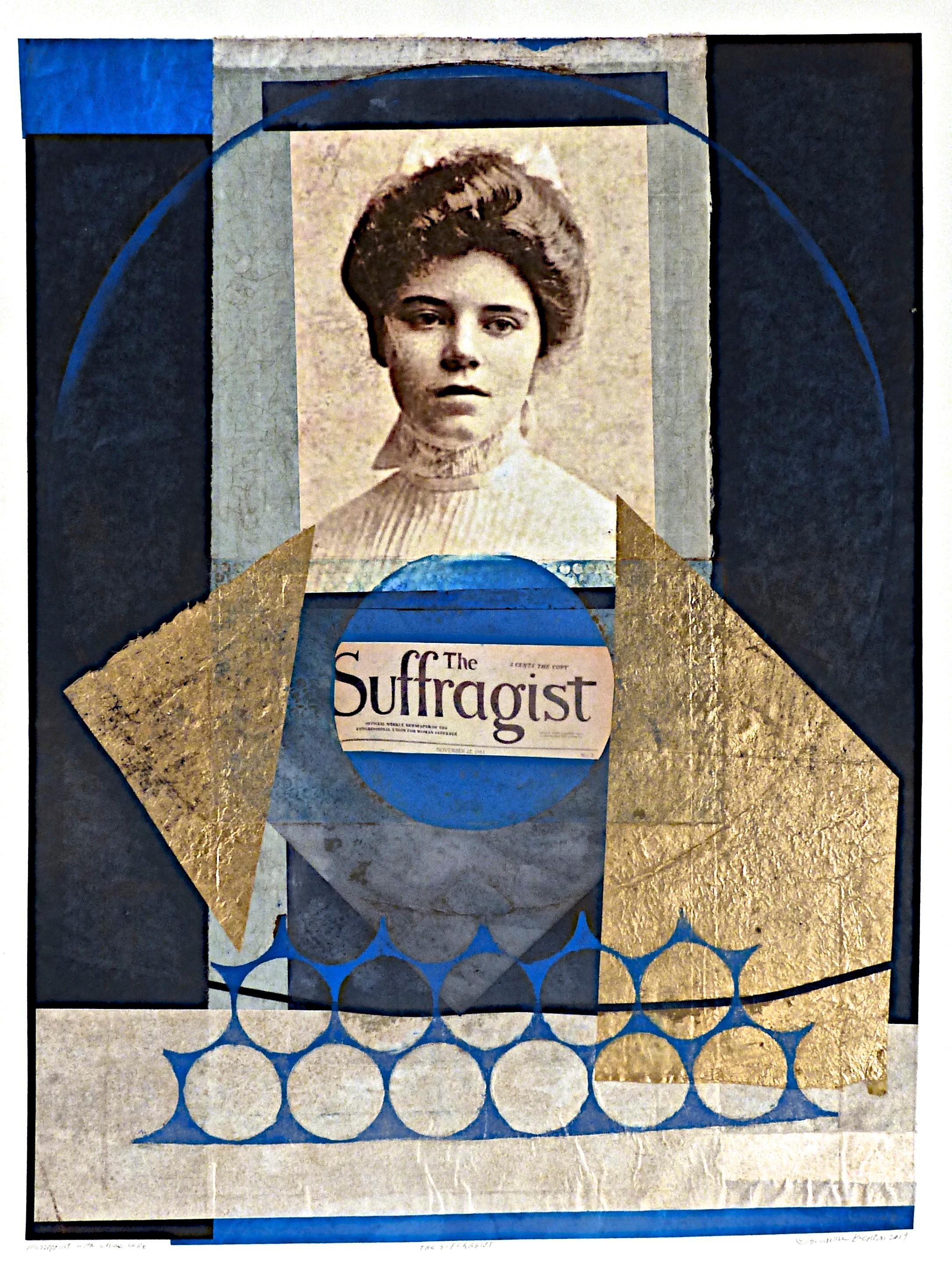 Benton, The Suffragist(Alice Pau), monoprint con chine collé, Attivista pioniera