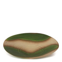 Bol à éclabousssures vert en porcelaine Suzanne Bergne Studio Pottery