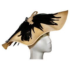 Suzanne Couture Millinery Wide Brim Straw Hat