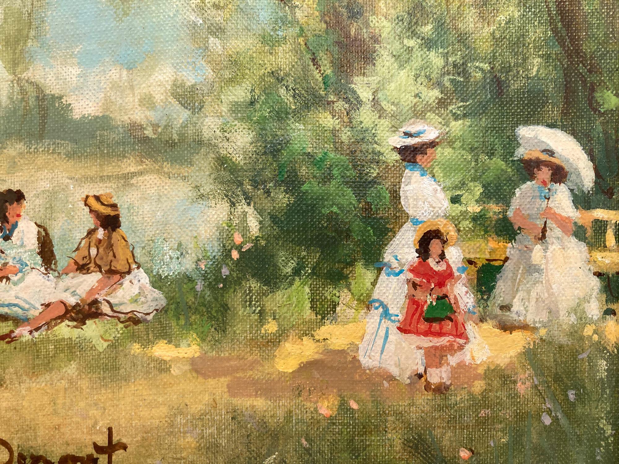 picnic scene painting