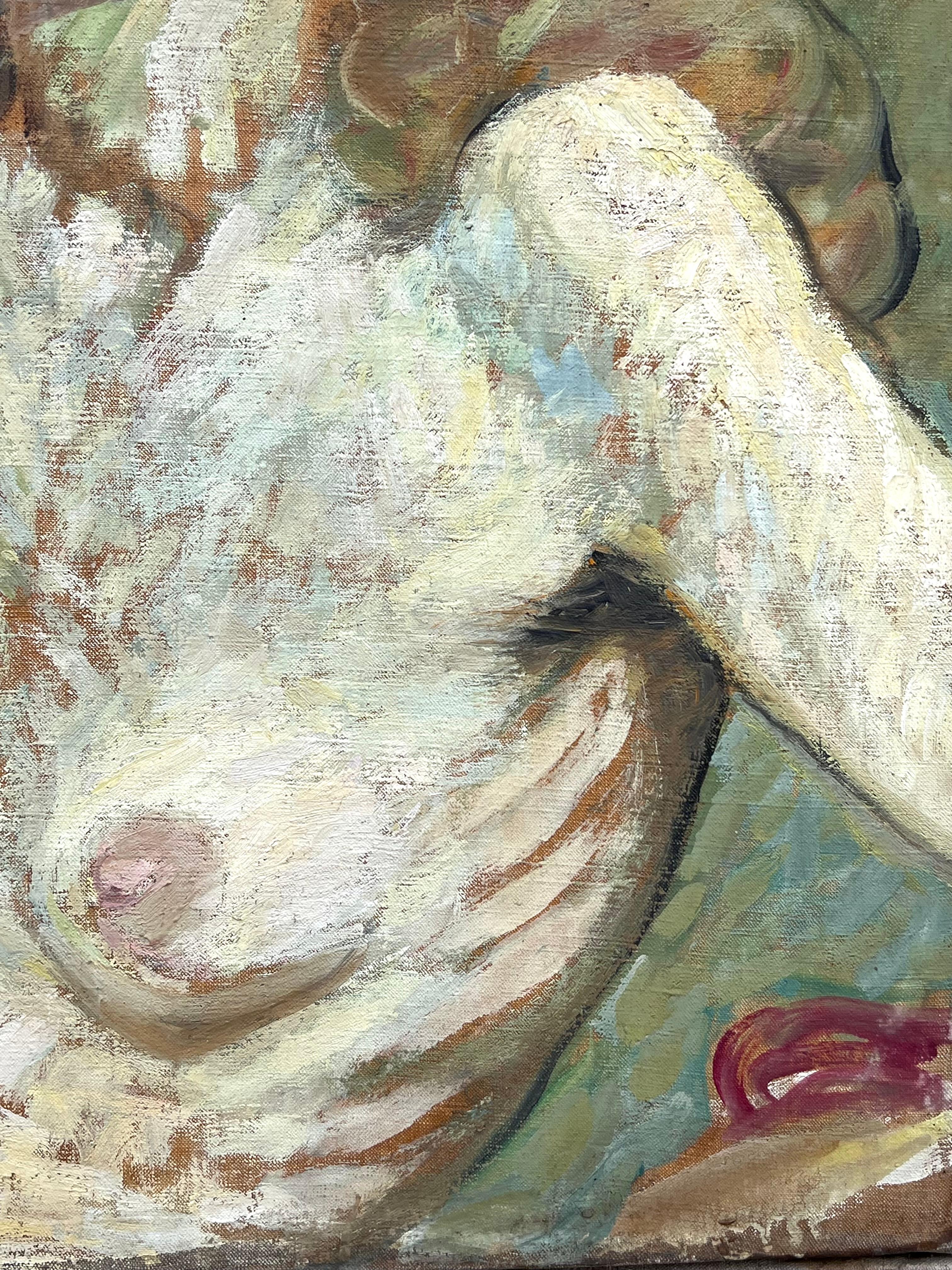 Artista/ Scuola: Suzanne Dinkés (francese, 1895-1984)
Medium: olio su tela, senza cornice
Dimensioni: 21,5 x 18 pollici
Provenienza: collezione privata, Francia
Condizioni: Il dipinto è in condizioni generali molto buone e sane.