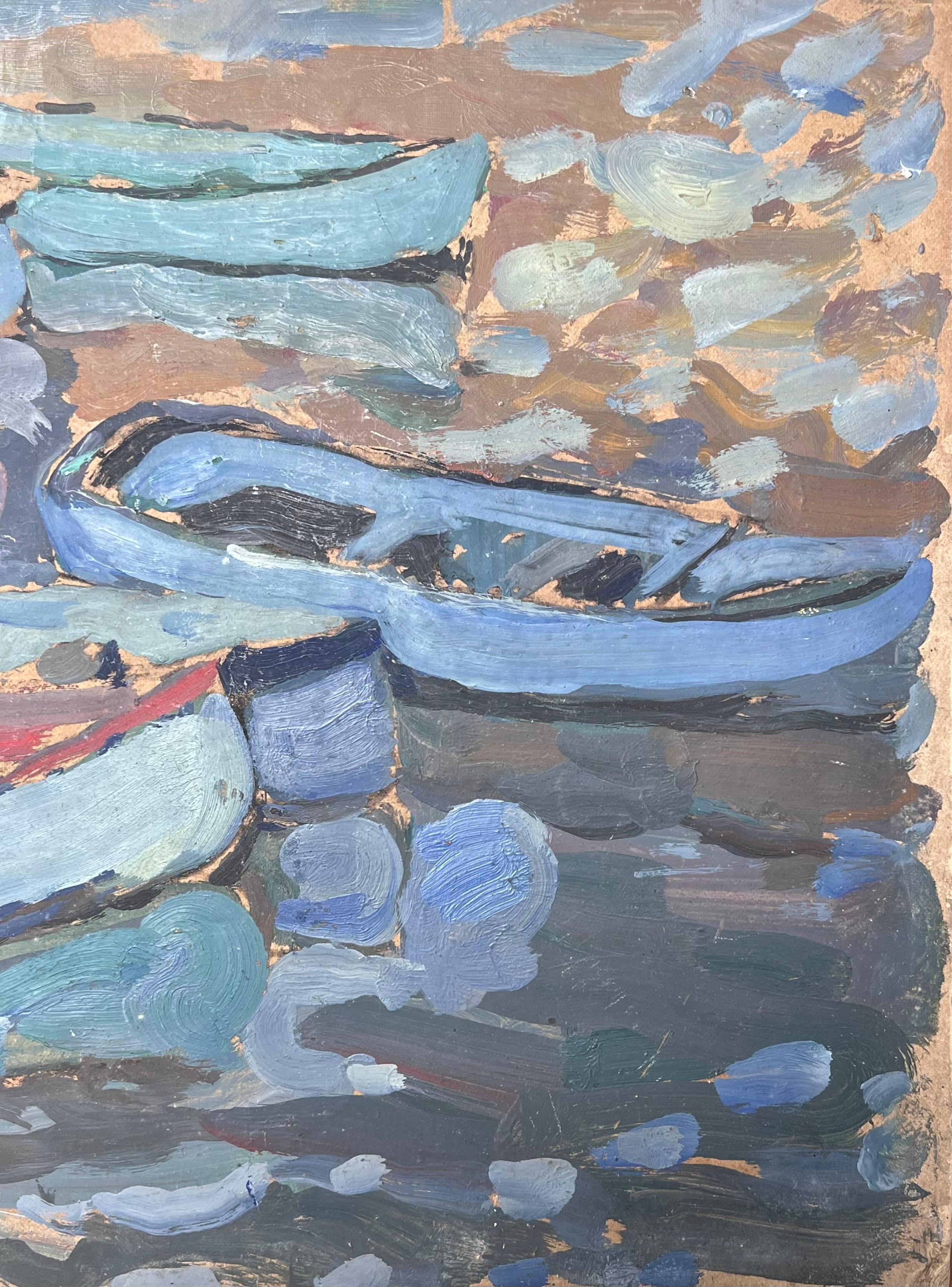 Künstler/Schule: Suzanne Dinkés (Französisch, 1895 - 1984)
Medium: Öl auf Karton, ungerahmt
Größe: 15 x 18 Zoll
Doppelseitig 
Provenienz: Privatsammlung, Frankreich
Zustand: Das Gemälde ist in einem insgesamt sehr guten und soliden Zustand.
 
