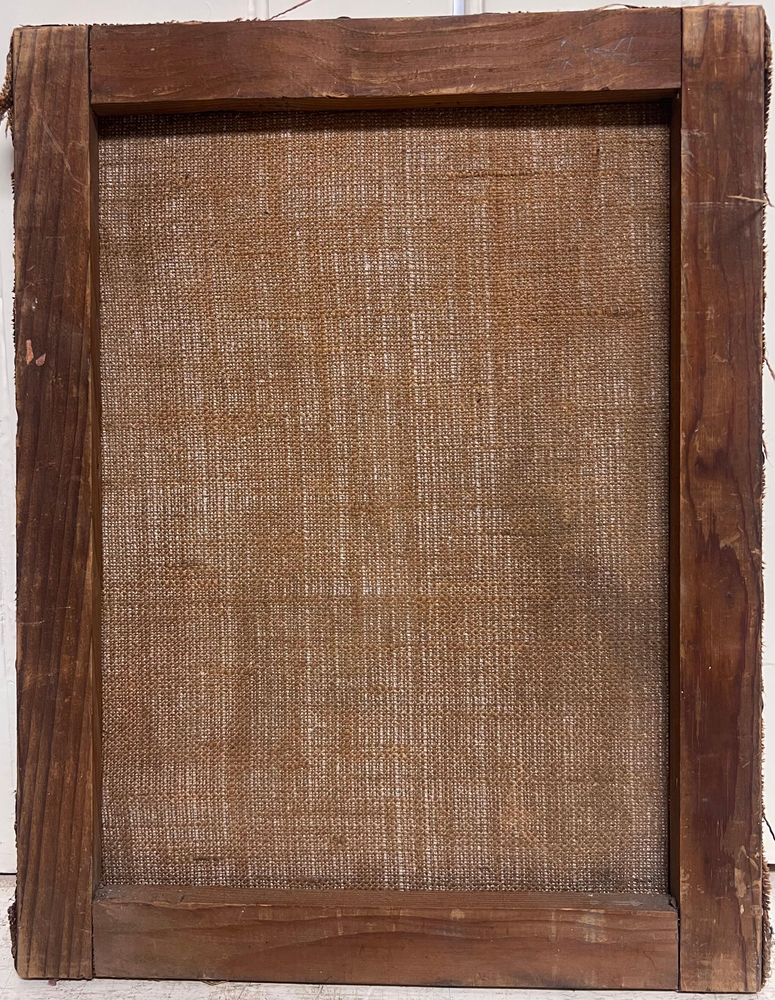 Französisch Mid Century Ölgemälde 1950er Jahre Porträt des Kindes im Angebot 2