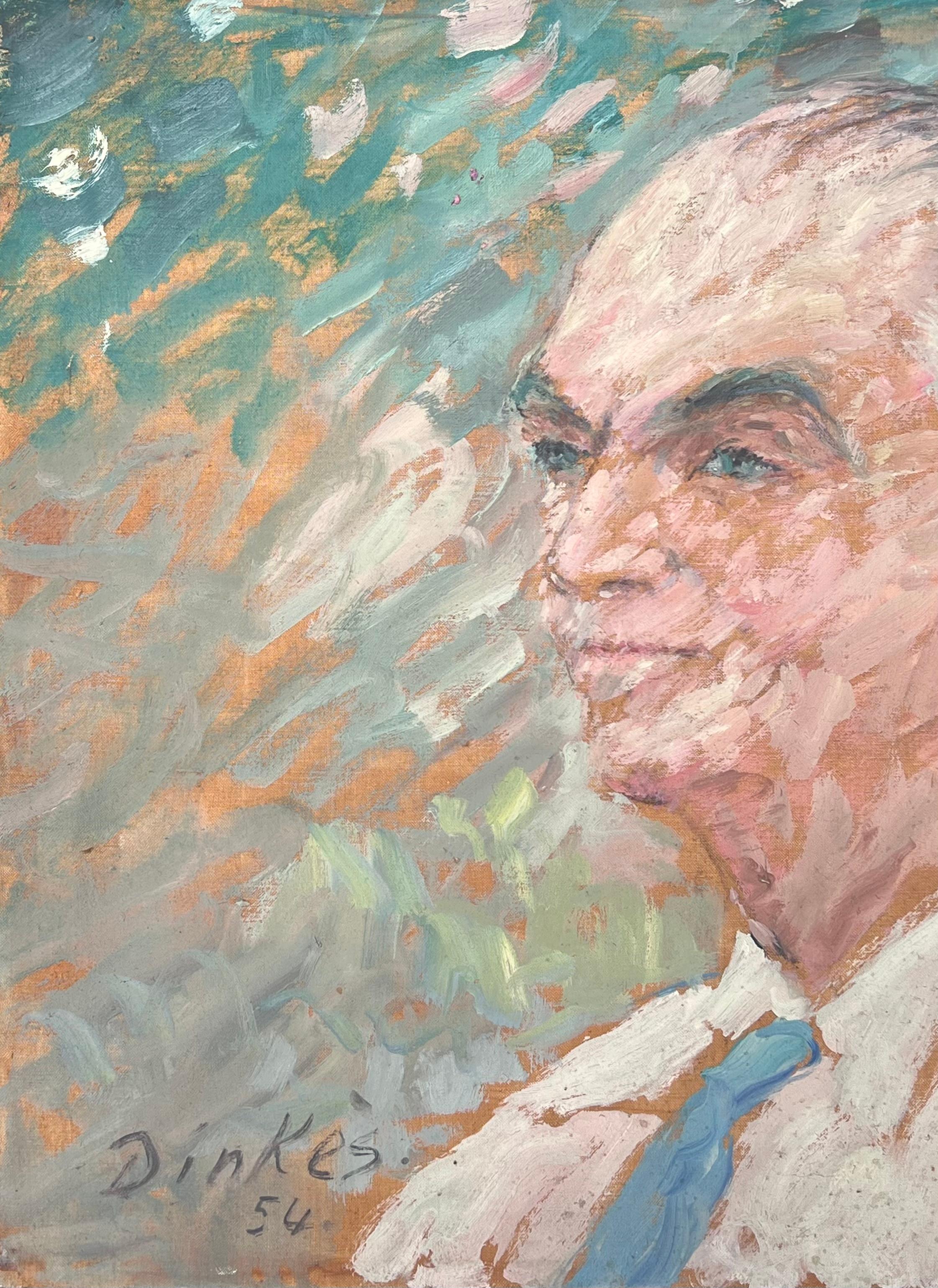 Artista/ Escuela: Suzanne Dinkés (francesa, 1895 - 1984)
Medio: firmado y fechado 54
óleo sobre lienzo, sin enmarcar
Tamaño : 18 x 22 pulgadas
Procedencia: colección privada, Francia
Estado: El cuadro está en general en muy buen estado, con pequeños