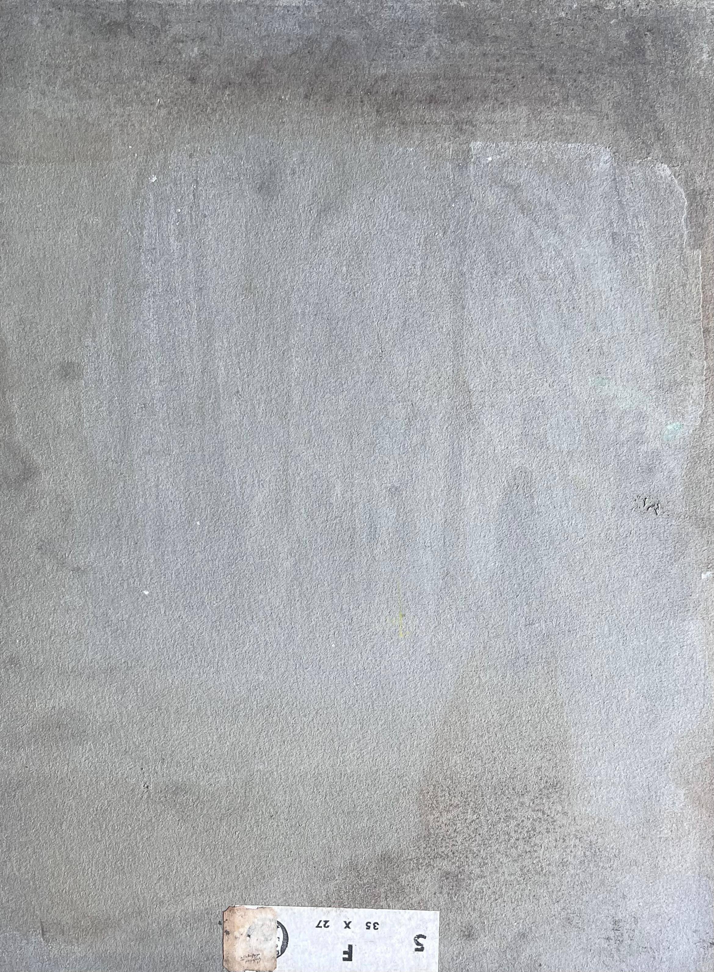 Peinture à l'huile impressionniste française du milieu du siècle, marguerites et pivoines dans un verre vert en vente 3