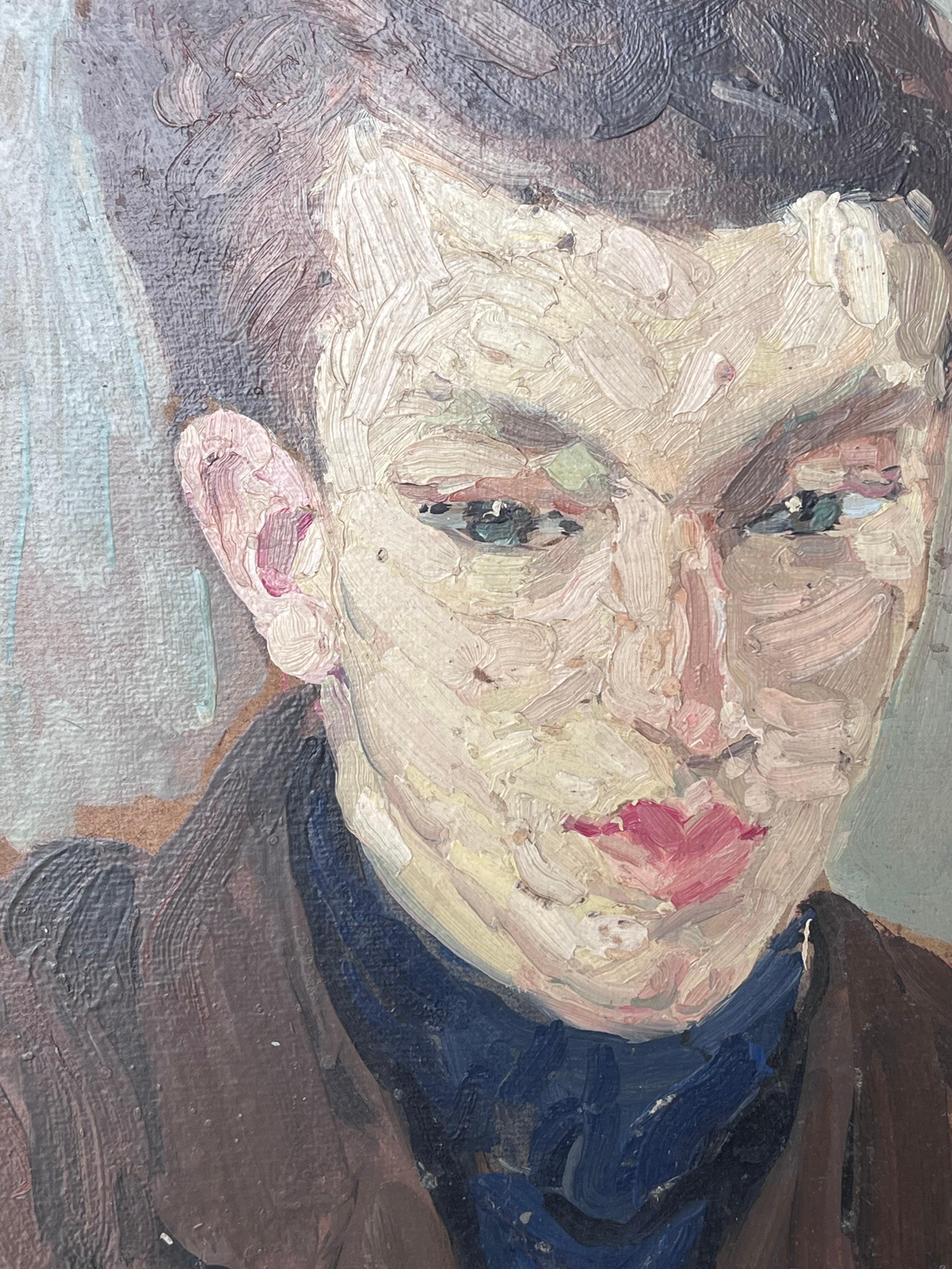 Artista/ Scuola: Suzanne Dinkés (francese, 1895-1984)
Medium: olio su tavola, senza cornice
Dimensioni: 16 x 13 pollici
pittura bifacciale
Provenienza: collezione privata, Francia
Condizioni: Il dipinto è in condizioni generali molto buone e sane.
 