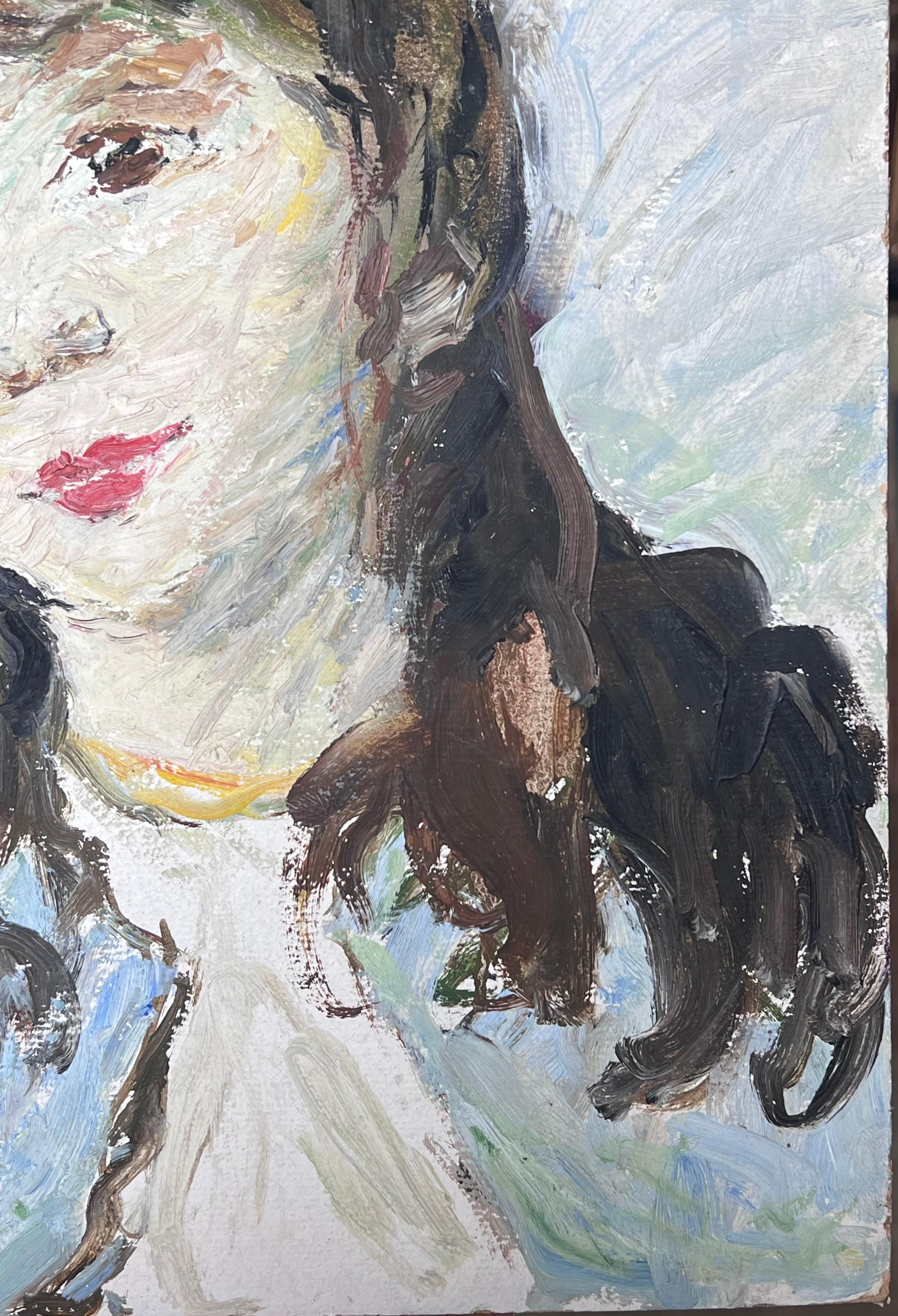 Artista/ Escuela: Suzanne Dinkés (francesa, 1895 - 1984)
Técnica: Óleo sobre tabla, sin enmarcar
Tamaño : 16 x 13 pulgadas
Procedencia: colección privada, Francia
Estado de conservación: El cuadro está en general en muy buenas y sólidas