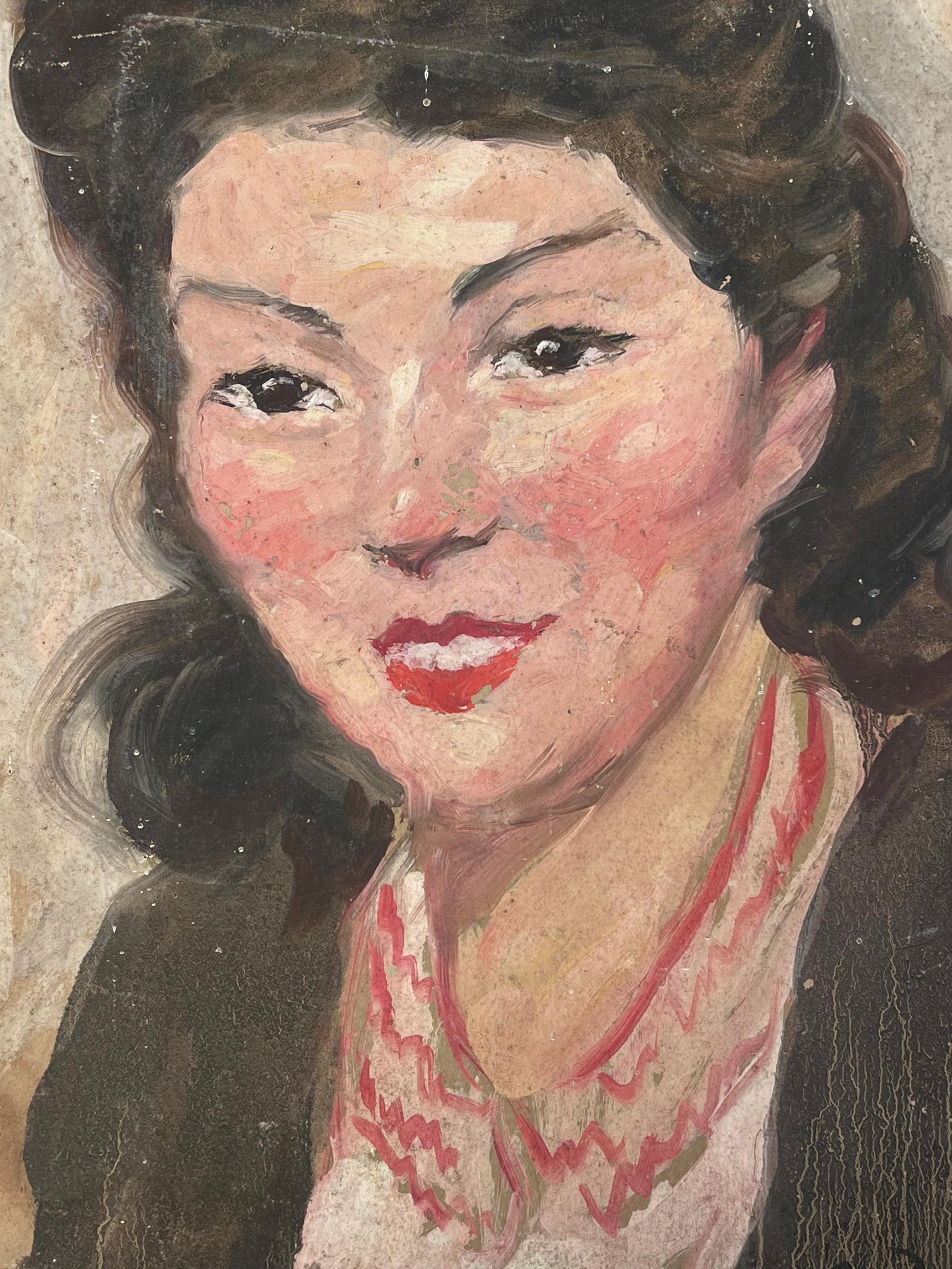 Doppelseitige Arbeit
Künstler/Schule: Suzanne Dinkés (Französisch, 1895 - 1984)
Medium: signiertes Öl auf Karton, ungerahmt
Größe: 16 x 13 Zoll
doppelseitig
Provenienz: Privatsammlung, Frankreich
Zustand: Das Gemälde ist in insgesamt gutem und
