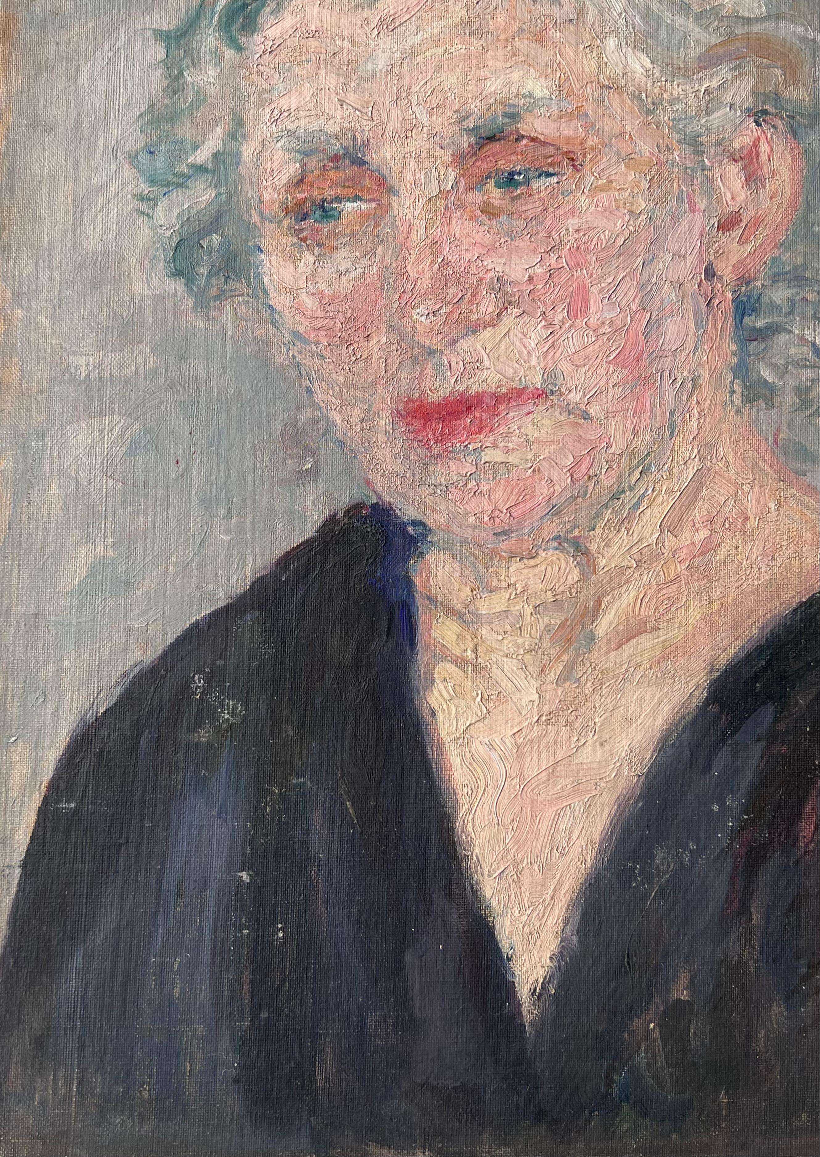 Artistics/ School : Suzanne Dinkés (française, 1895 - 1984)
Médium : huile sur carton, non encadré
Taille : 18.75 x 12.5 pouces
Provenance : collection privée, France
Condit : Le tableau est dans un état général très bon et sain.
 