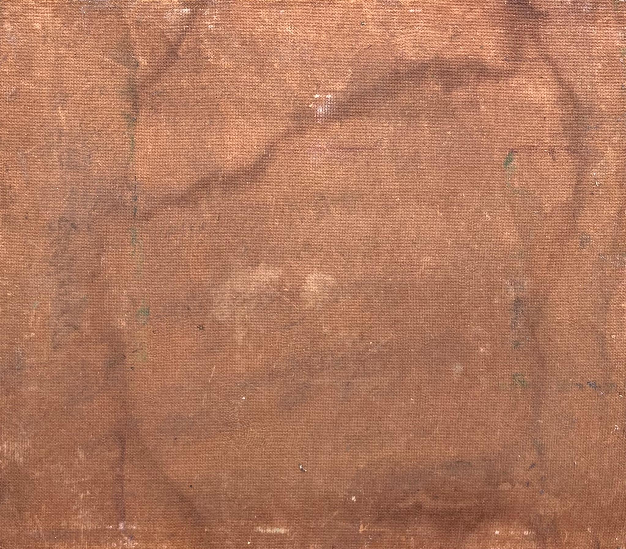 Estudio Femenino Desnudo Posado Sobre la Hierba Pintura Francesa de Mediados de Siglo en venta 1
