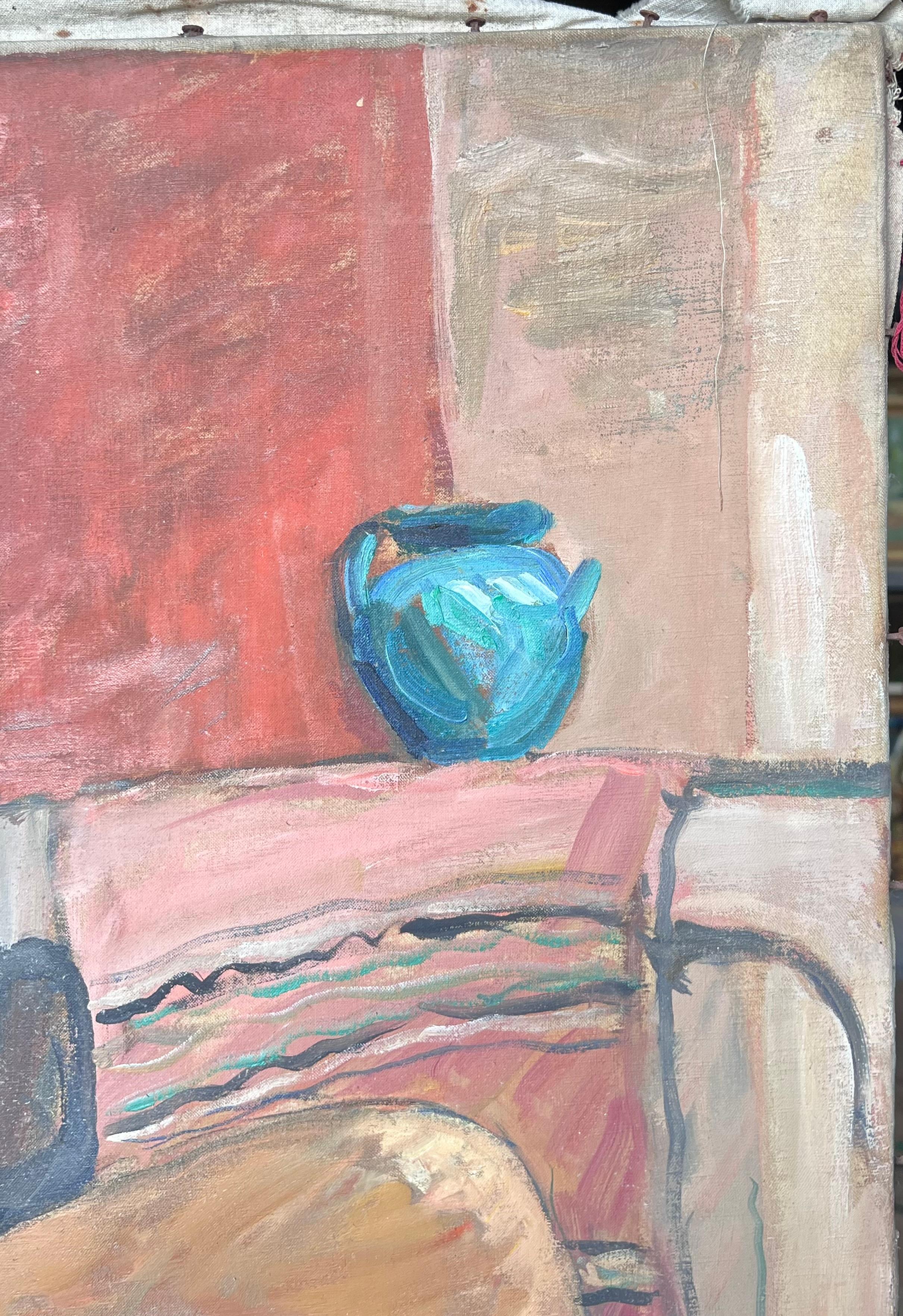 Artista/ Scuola: Suzanne Dinkés (francese, 1895-1984)
Medium: olio su tela, senza cornice
Dimensioni: 28 x 24 pollici
Provenienza: collezione privata, Francia
Condizioni: Il dipinto è in condizioni generali molto buone e sane. La tela è leggermente