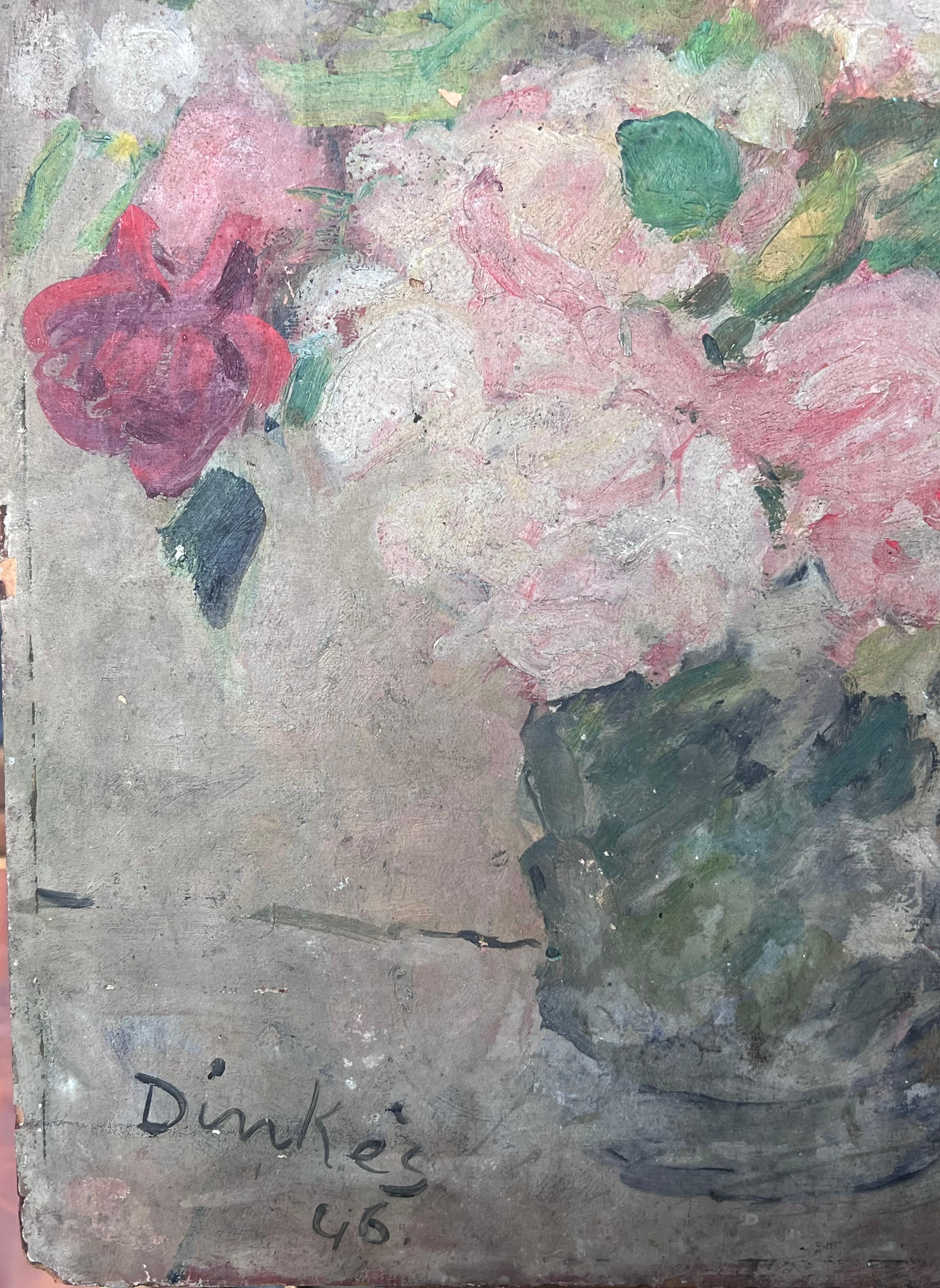 Artistics/ School : Suzanne Dinkés (française, 1895 - 1984)
Médium : signé et daté 46'
huile sur carton, non encadré
Taille : 16 x 13 pouces
Provenance : collection privée, France
Condit : Le tableau est dans l'ensemble en très bon état et sain avec
