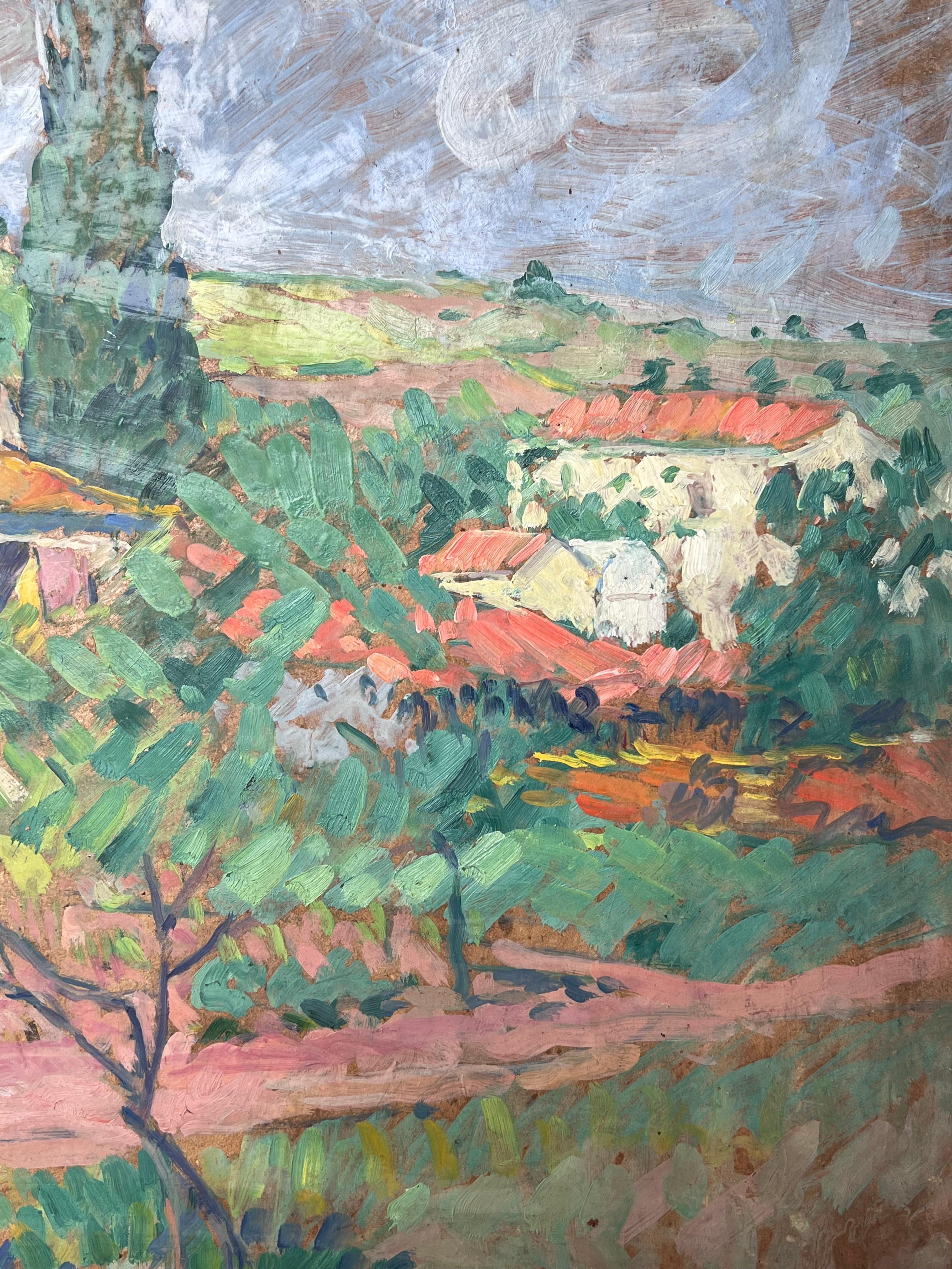 Artistics/ School : Suzanne Dinkés (française, 1895 - 1984)
Médium : huile sur carton, non encadré
Taille : 19 x 25 pouces
Provenance : collection privée, France
Condit : Le tableau est dans un état général très bon et sain.