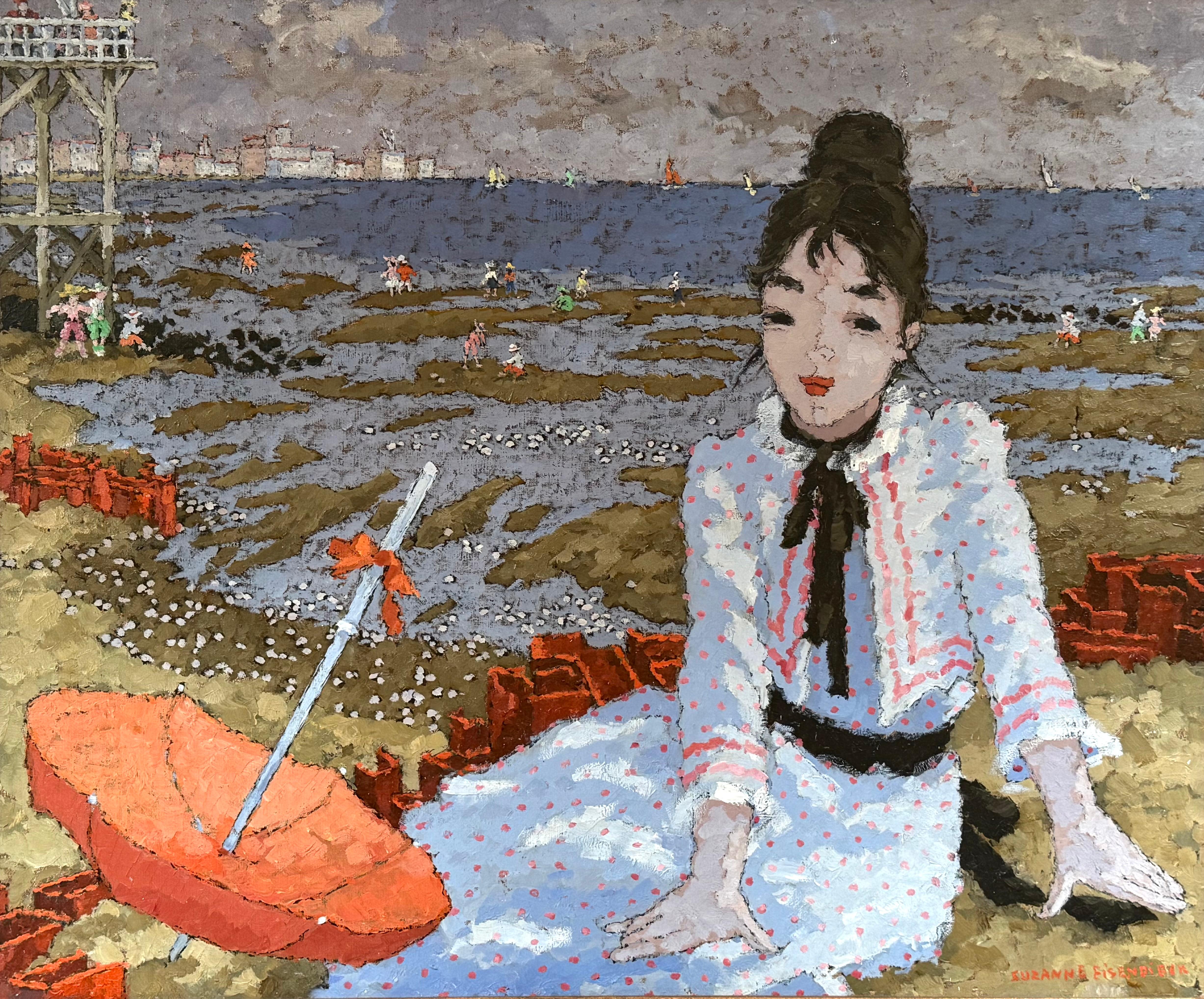 Seaside (Post-Impressionismus), Painting, von Suzanne Eisendieck