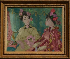 Suzanne Eisendieck Óleo sobre lienzo, 1965, "Intermedio en el teatro"