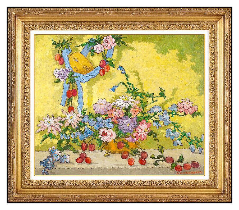 Suzanne Eisendieck Authentic and Original Oil Painting on Canvas, Professionally Custom Framed in its Vintage Moulding and listed with the Submit Best Offer option

Accepting Offers Now: The item up for sale is a spectacular and bold Oil Painting on