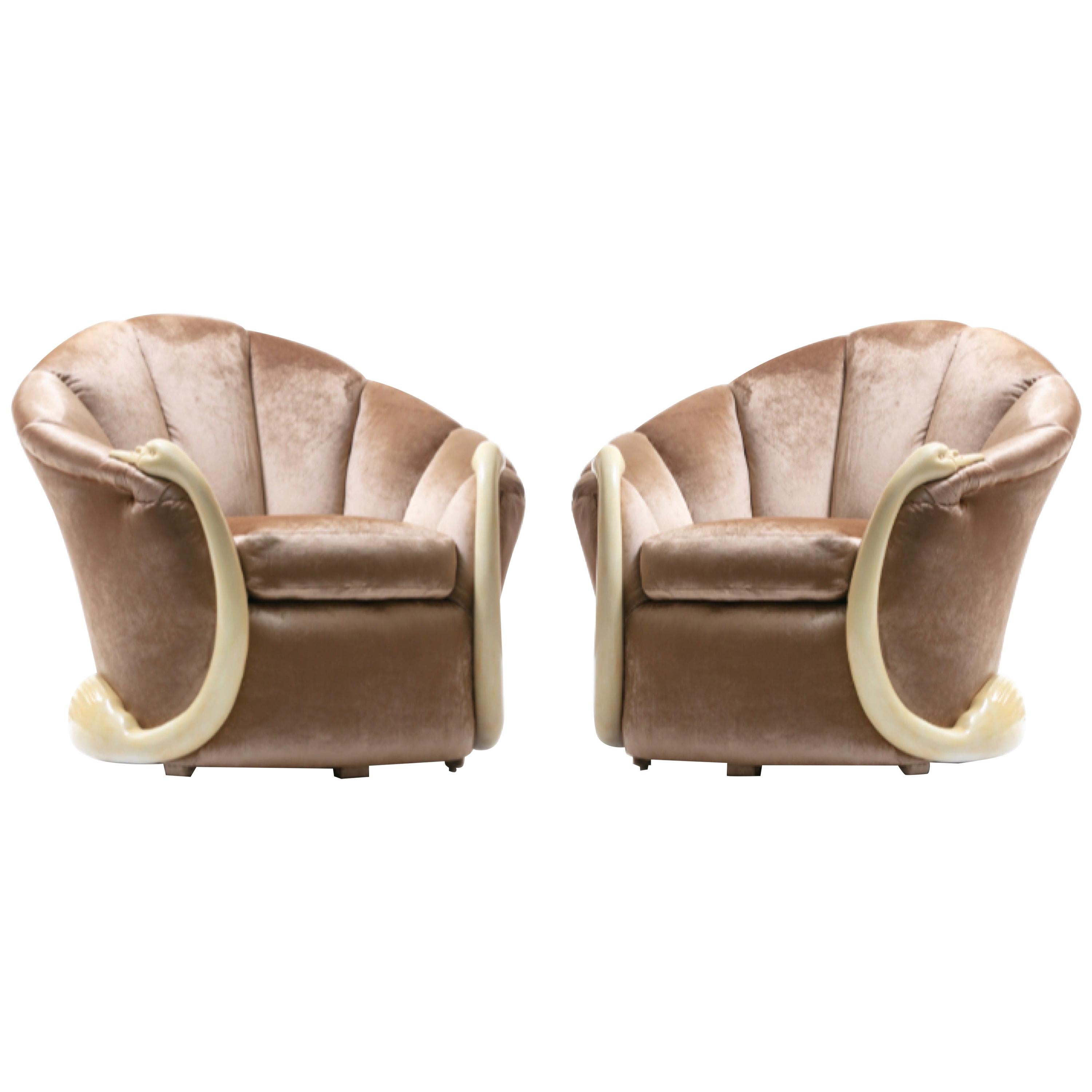 Velvet Lounge Chairs
