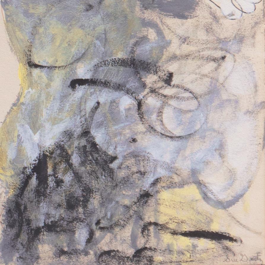 'Abstract Figural', Woman Artist, Art Institute of Chicago, San Bernardino - Painting by Suzanne Gertz