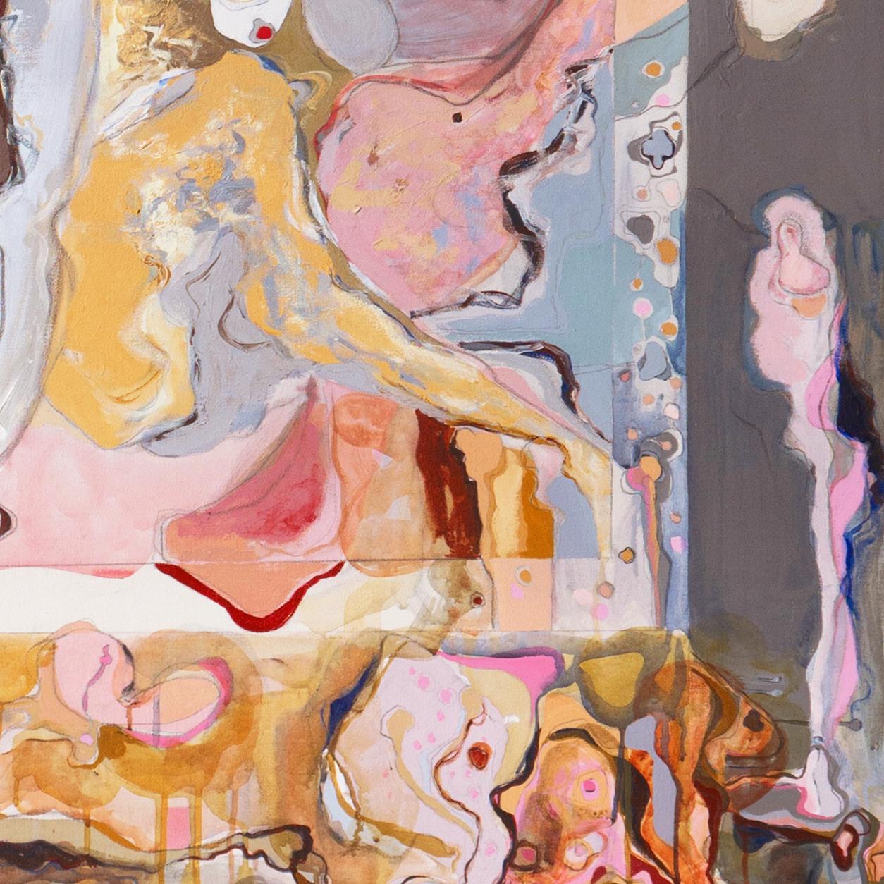 'Figurative Abstract', Woman Artist, Art Institute of Chicago, San Bernardino For Sale 2