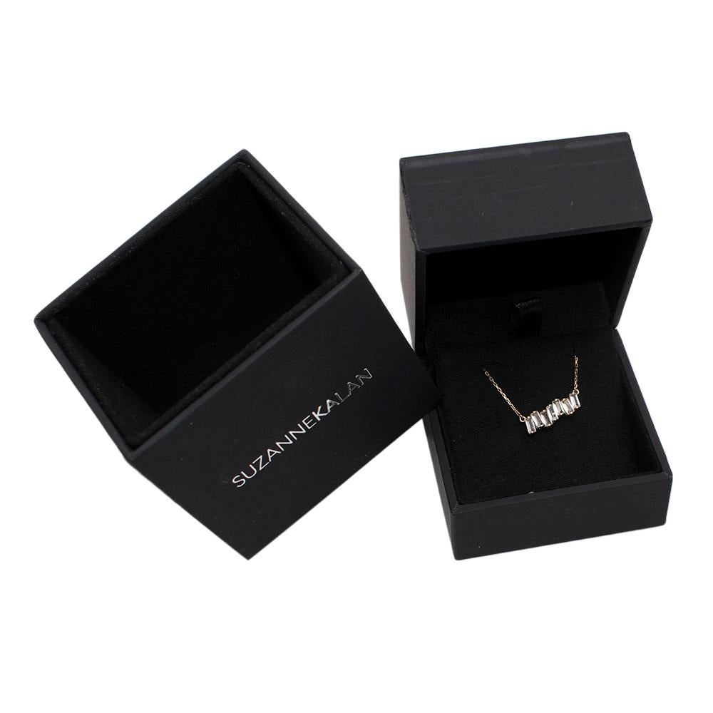 Suzanne Kalan 14K Yellow Gold White Topaz Baguette Bar Pendant

This gorgeous geometric inspired minimal pendant is the perfect timeless piece to elevate your look. 
Its neutral elegant style makes it easy to combine and dress up or down.

14K