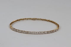 Suzanne Kalan 18 Karat Rose Gold Baguette Diamond Choker