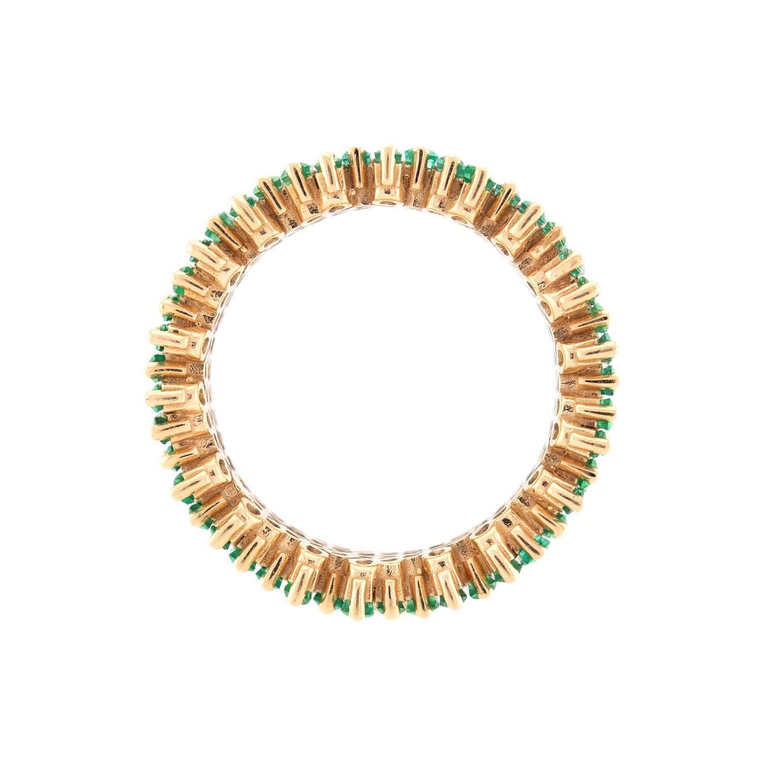 SUZANNE KALAN 18k Smaragd Band (Moderne) im Angebot